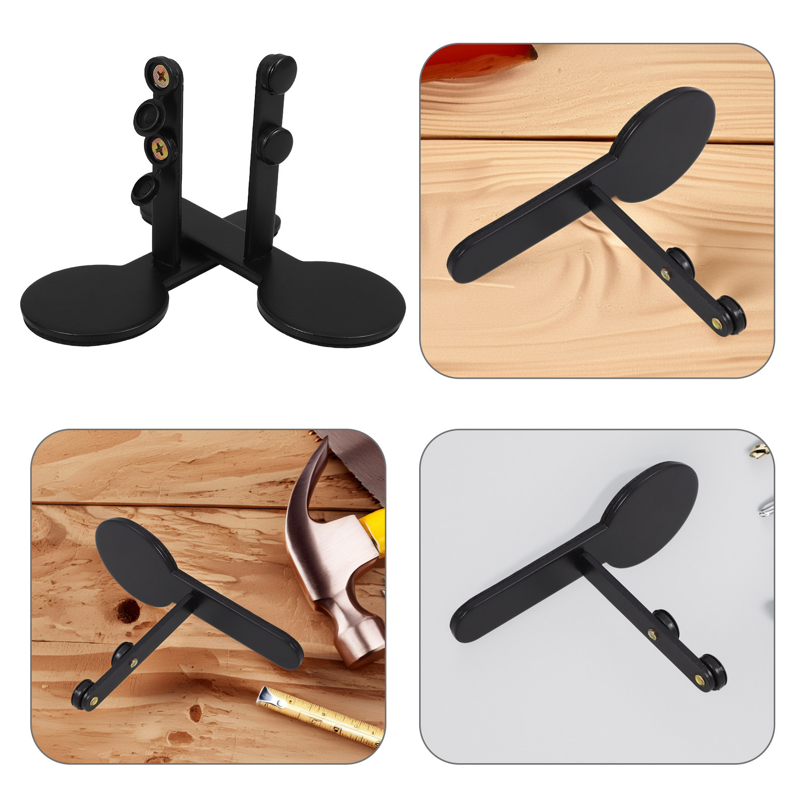 Desk Setup Kit - 1Pairs Metal Pegboard Bracket Kit Desk