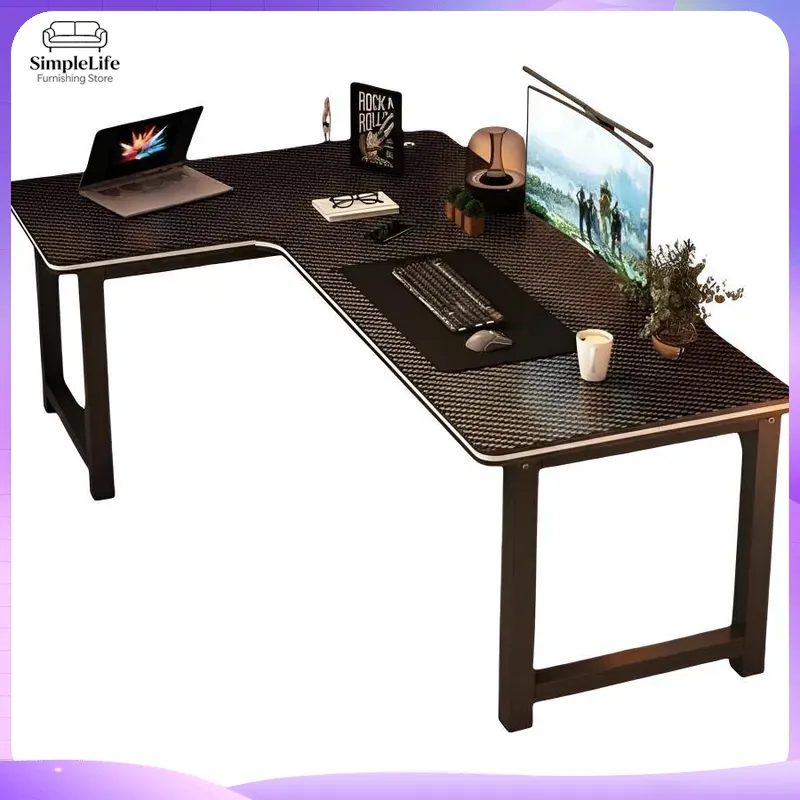 Desk Setup Study - Corner Gaming Desk Computer Desk with