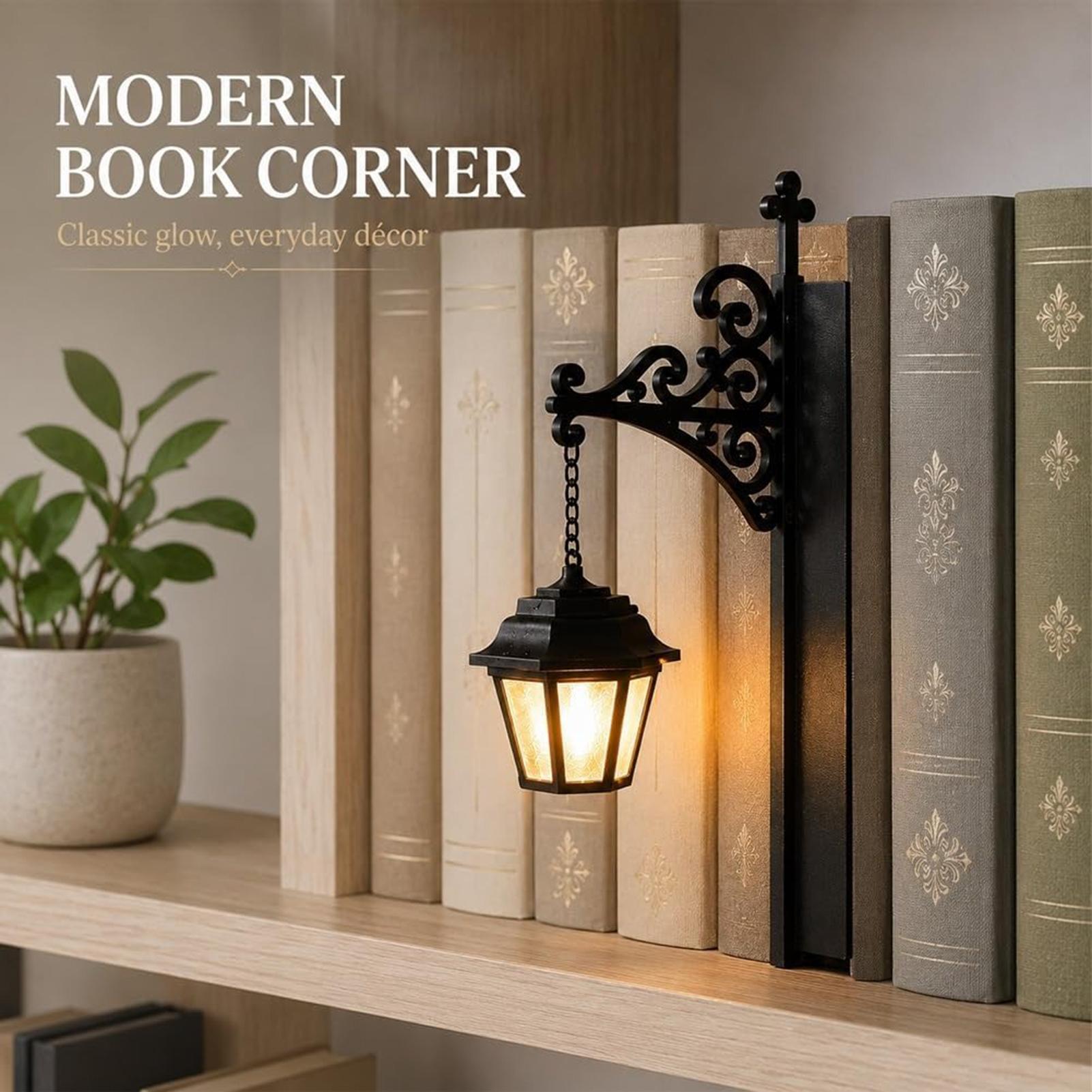Desk Setup Vintage - Bookshelf Lamp Vintage LED Warm Lantern