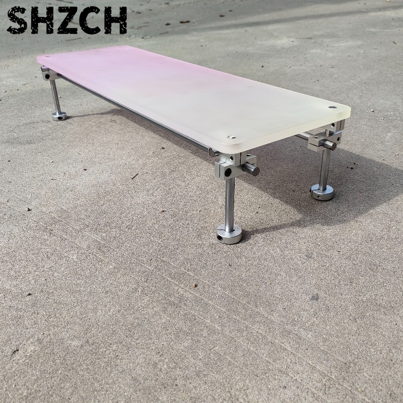 ‌Aesthetic Pink Gradient Acryl - Desk Setup With Laptop And Monitor recension och pris