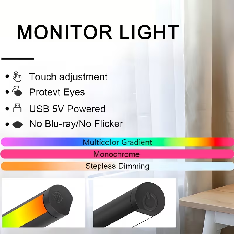 LED Monitor Light Bar 30cm 40c - Desk Setup Study recension och pris
