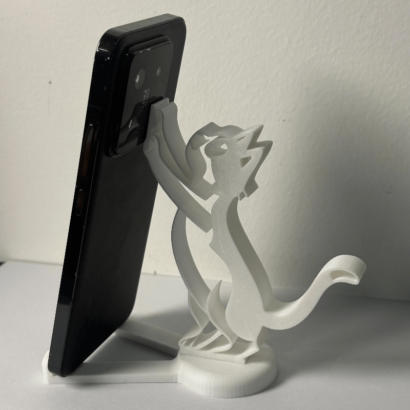 Abstract Hollow Line Cat Phone - Desk Setup Stand recension och pris