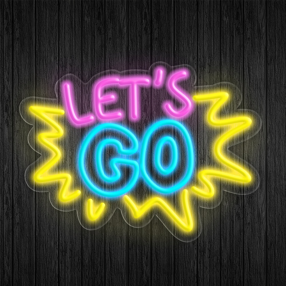 LET'S GO Multicolor LED Neon S - Desk Setup Inspiration recension och pris