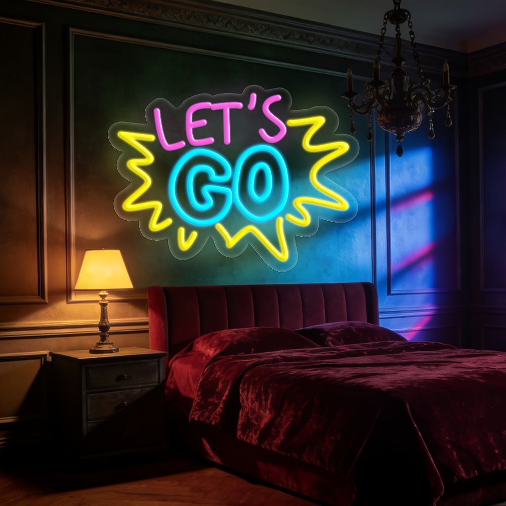 LET'S GO Multicolor LED Neon S - Desk Setup Inspiration recension och pris