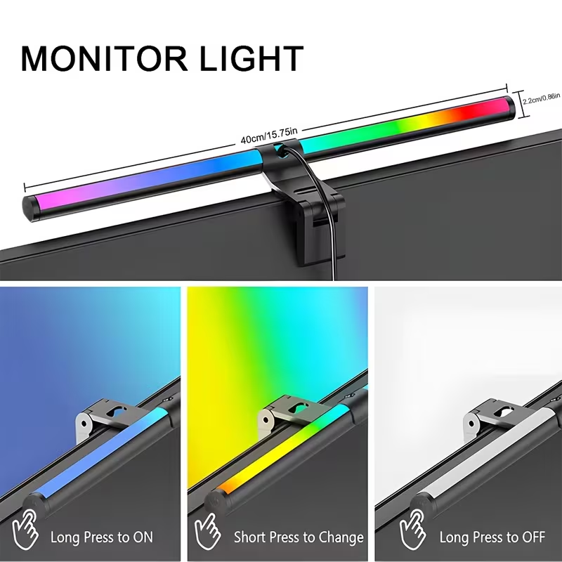 Monitor Light Bar RGB Lightbar - Desk Setup Study recension och pris