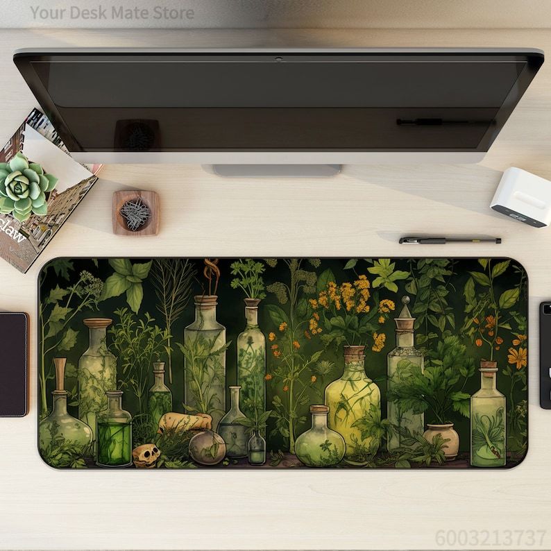 Witchy Botanical Potions Plant - Desk Setup With Plants recension och pris