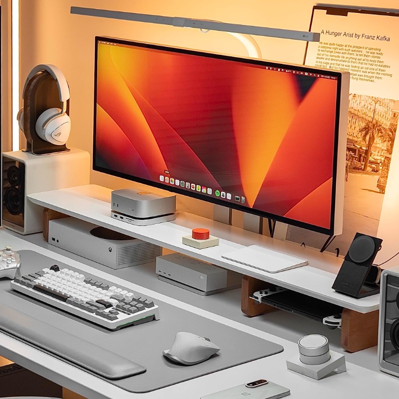 Modern Monitor Riser Stand Erg - Desk Setup With Laptop And Monitor recension och pris