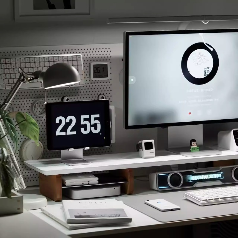 Modern Monitor Riser Stand Erg - Desk Setup With Laptop And Monitor recension och pris