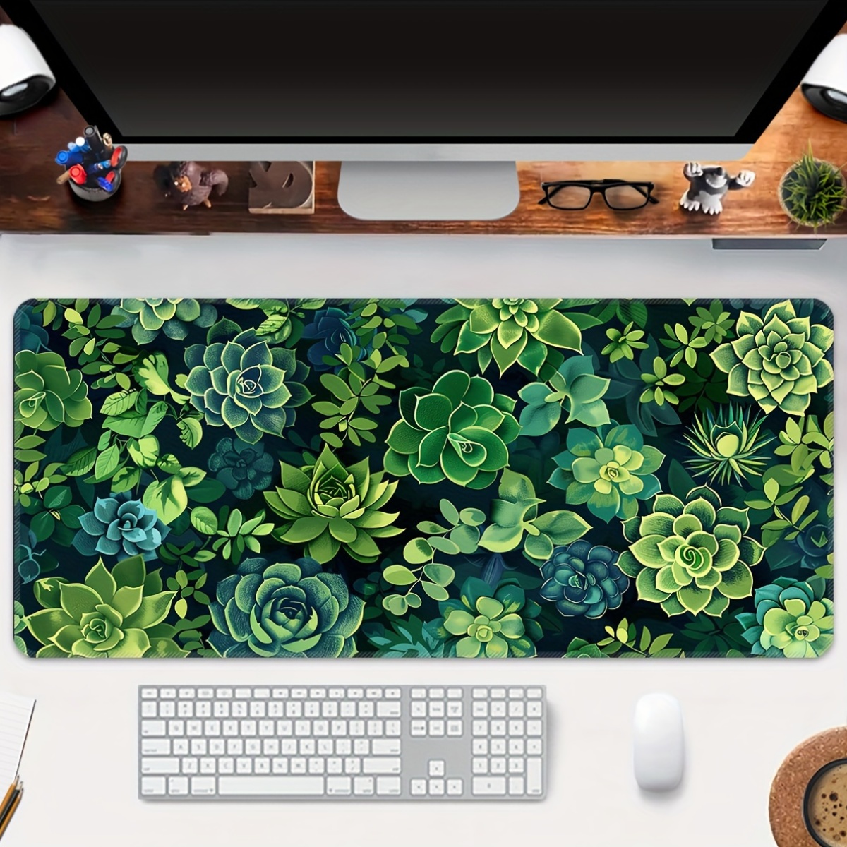 Succulent Green Plants Extende - Desk Setup With Plants recension och pris