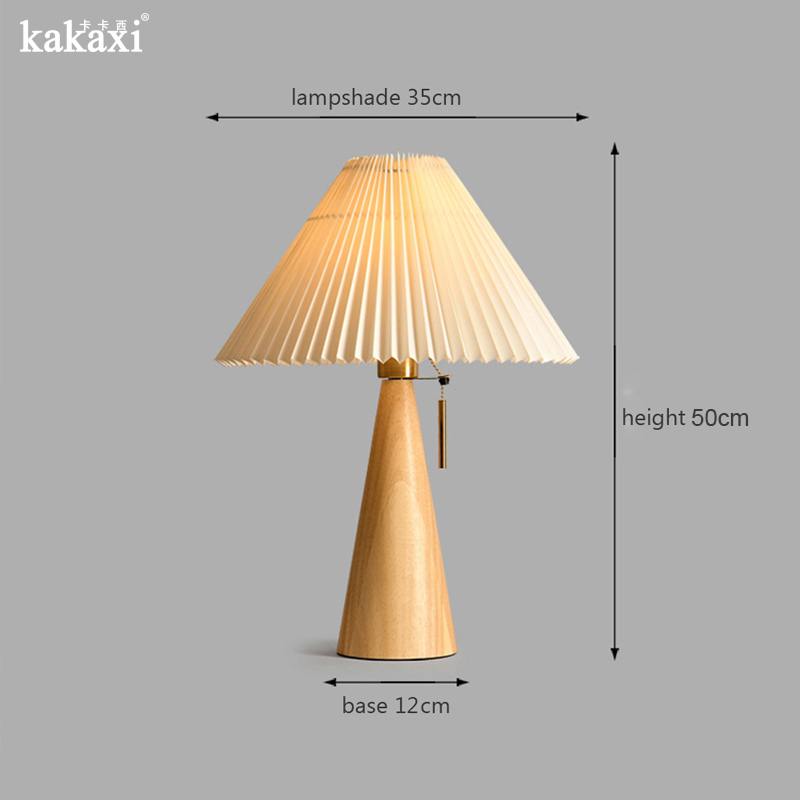 Retro Solid Wood Table Lamp No - Desk Setup Vintage recension och pris