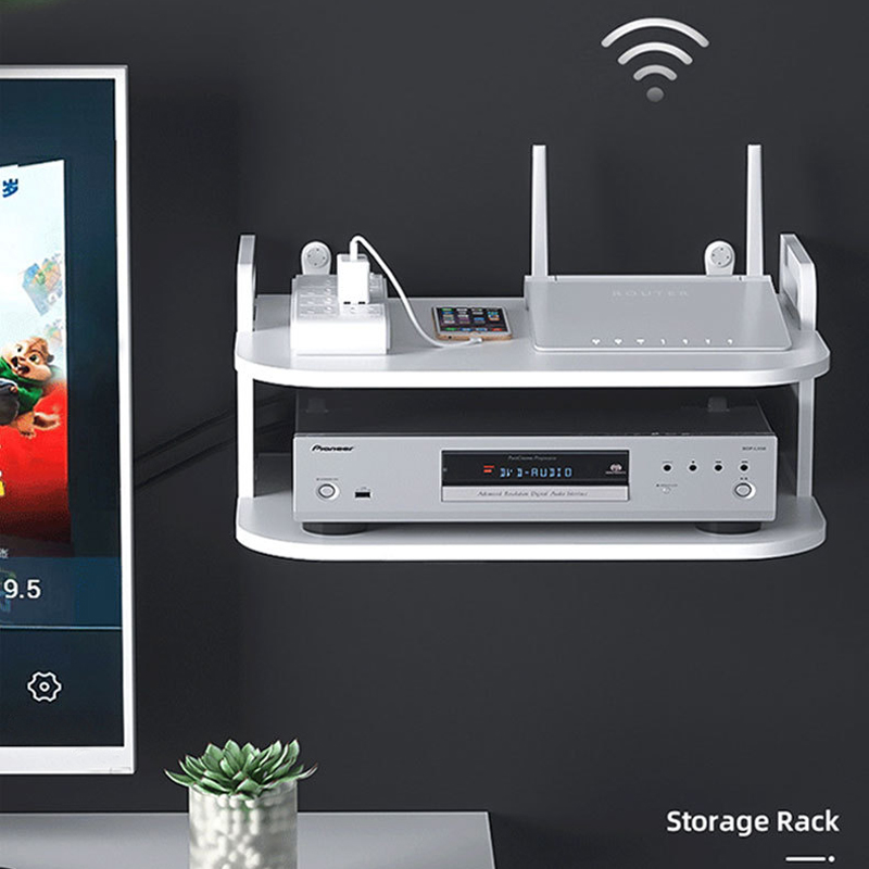 Wall-Mounted Router Cable Orga - Desk Setup With Tv recension och pris
