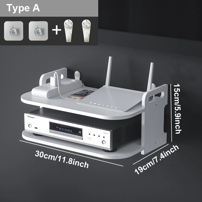 Wall-Mounted Router Cable Orga - Desk Setup With Tv recension och pris