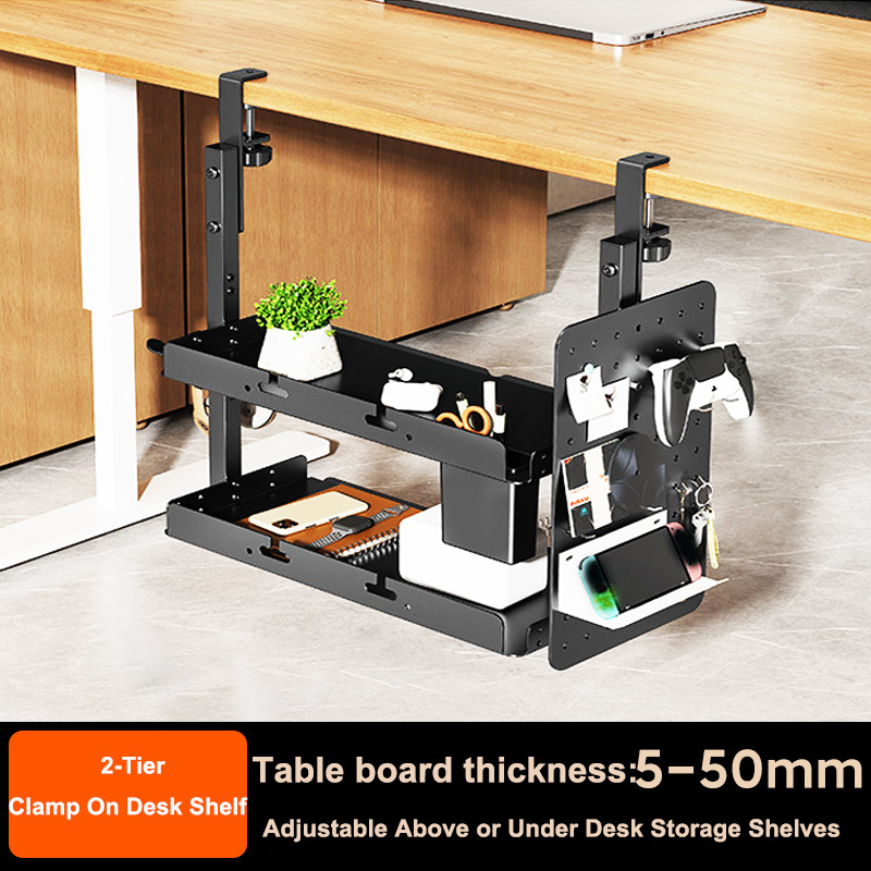 Clamp-on 14 inch Above Below D - Desk Setup Study recension och pris