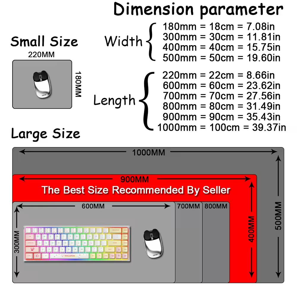 New Design E-Sports Mouse Pad  - Desk Setup Designer recension och pris