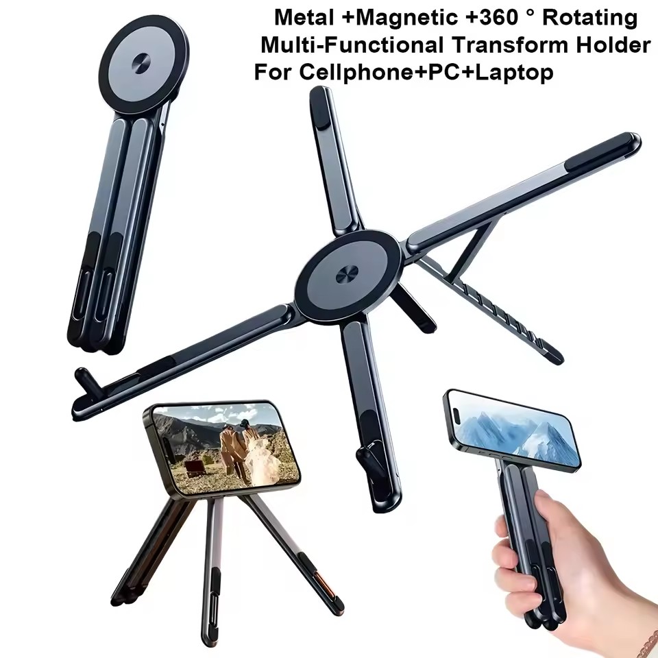 Portable Magnetic Phone Holder - Desk Setup Stand recension och pris