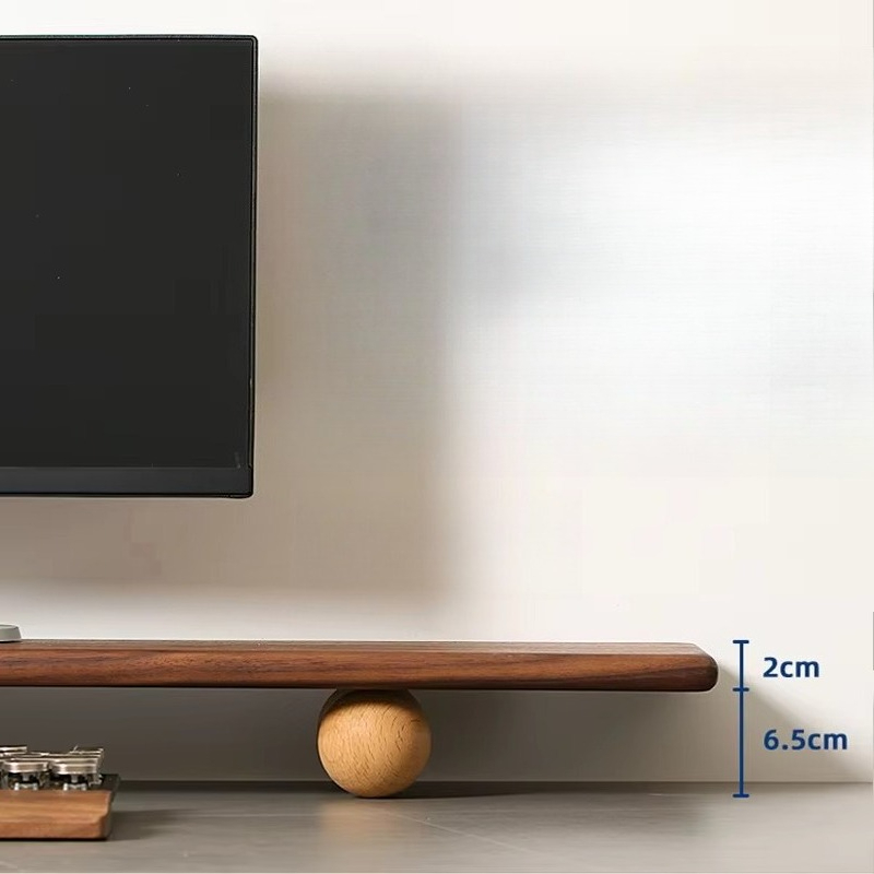 Solid Wood Monitor Riser Lapto - Desk Setup With Laptop And Monitor recension och pris