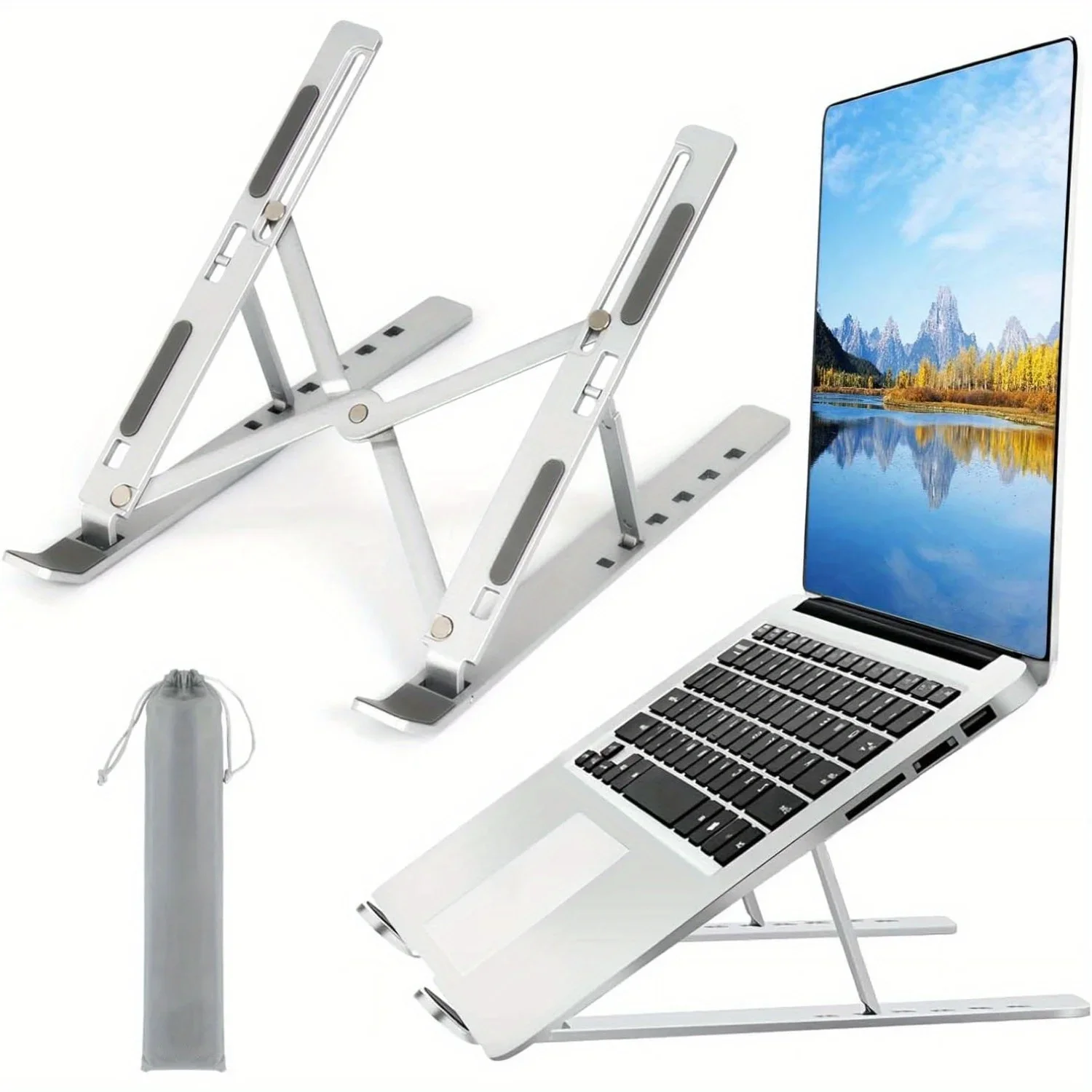 Foldable Aluminum Laptop Riser - Desk Setup Riser recension och pris