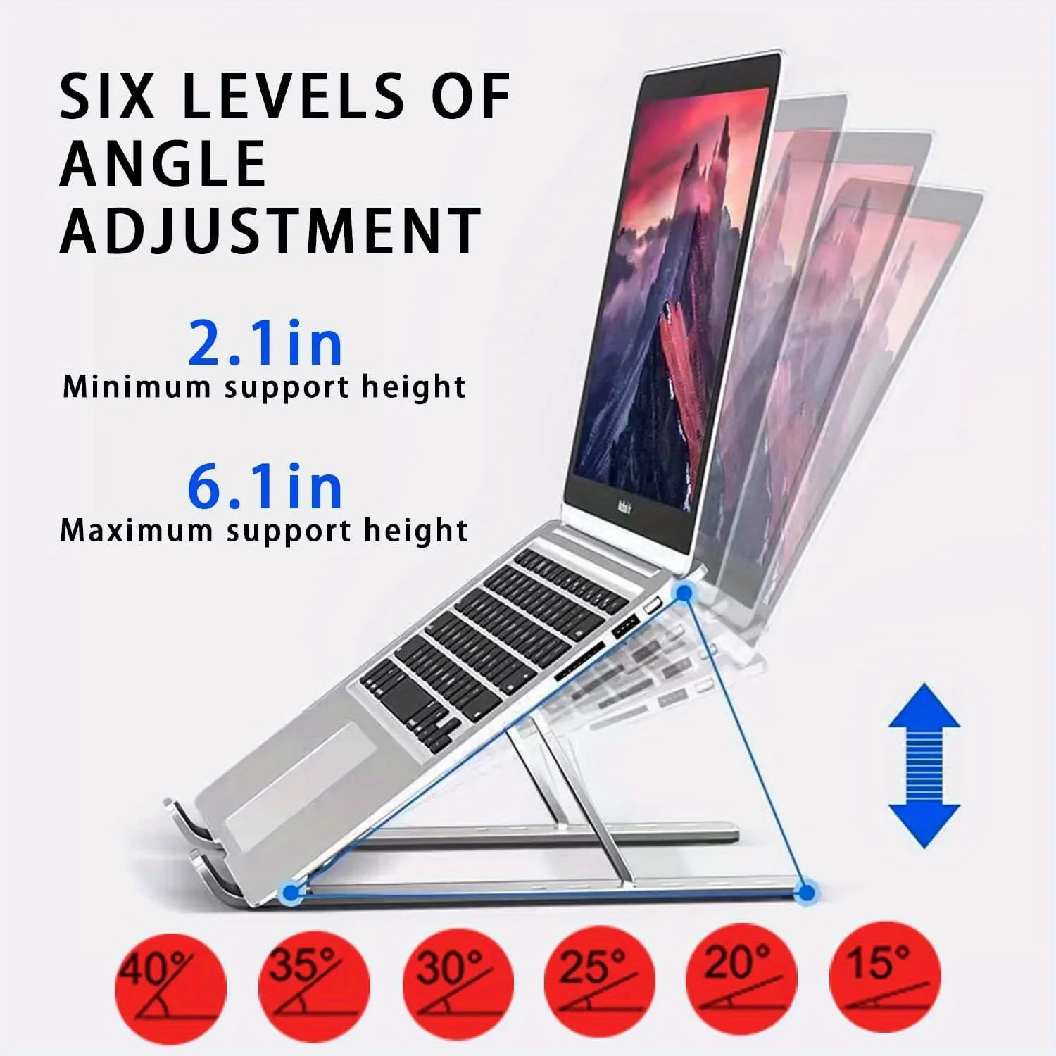 Foldable Aluminum Laptop Riser - Desk Setup Riser recension och pris