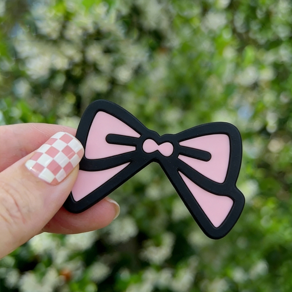 Cute Pink Bow Monitor Decor Ka - Desk Setup With Laptop And Monitor recension och pris
