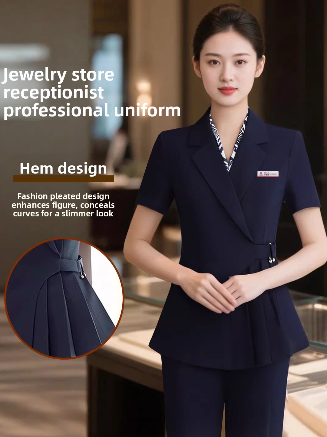 Gray Short Sleeve Suit Set for - Jewelry Desk Setup recension och pris