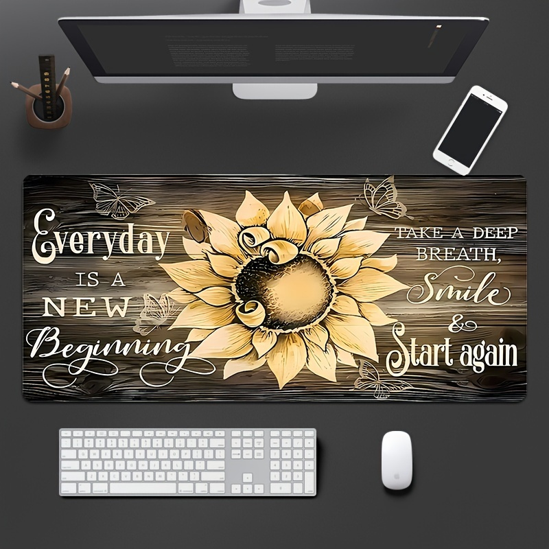Sunflower Mouse Pad Inspiratio - Desk Setup Inspiration recension och pris