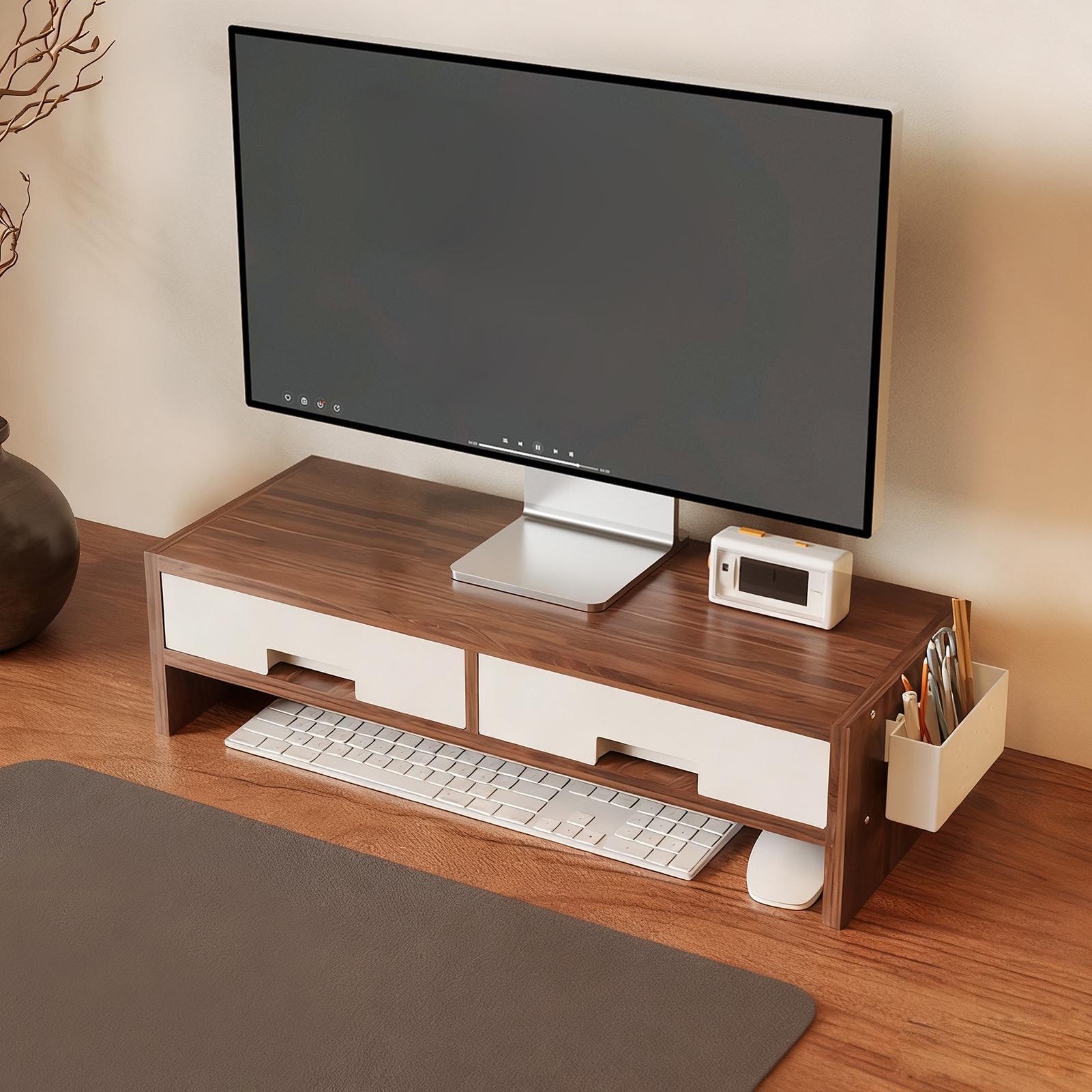 Desk Monitor Stand Riser Doubl - Desk Setup Riser recension och pris