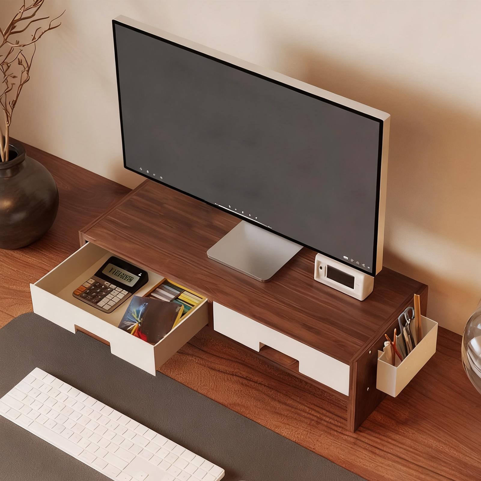 Desk Monitor Stand Riser Doubl - Desk Setup Riser recension och pris