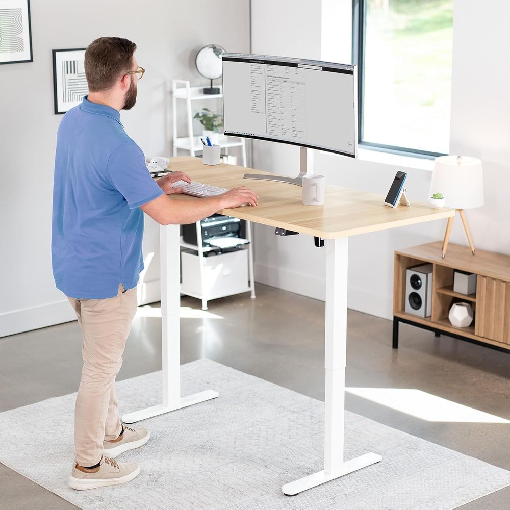 Electric 71 x 30 inch Stand Up - Desk Setup Kit recension och pris
