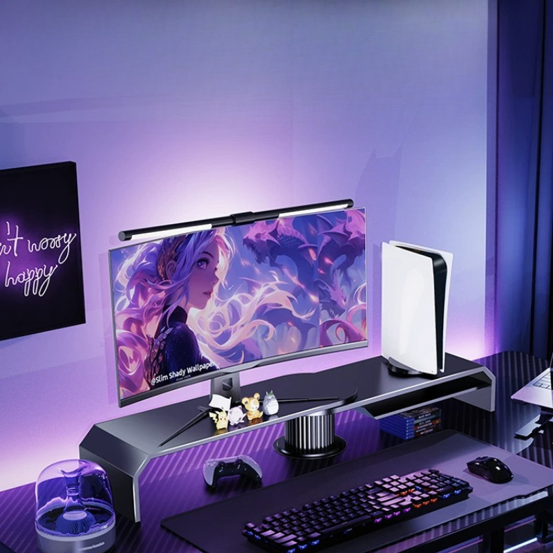 Gaming Dual Monitor Stand Offi - Desk Setup With Laptop And Monitor recension och pris