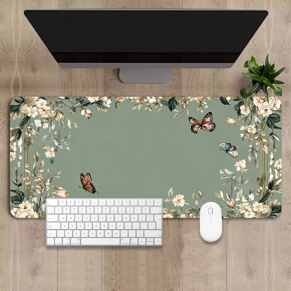 Plant table mat with butterfly - Desk Setup With Plants recension och pris