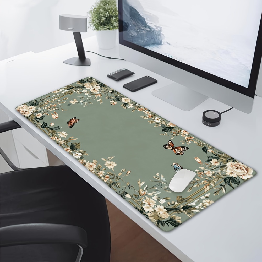 Plant table mat with butterfly - Desk Setup With Plants recension och pris