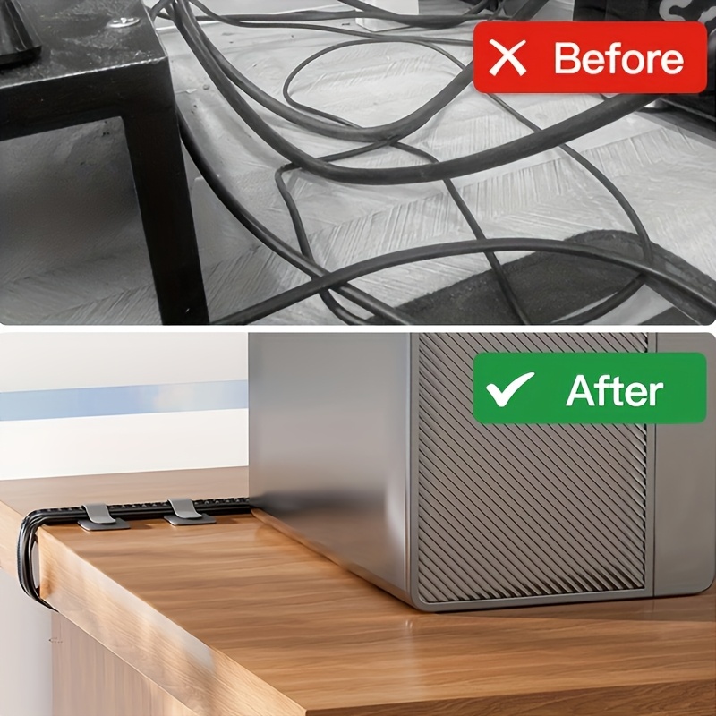 Cable Ties Reusable Straps Vel - Desk Setup With Laptop And Monitor recension och pris