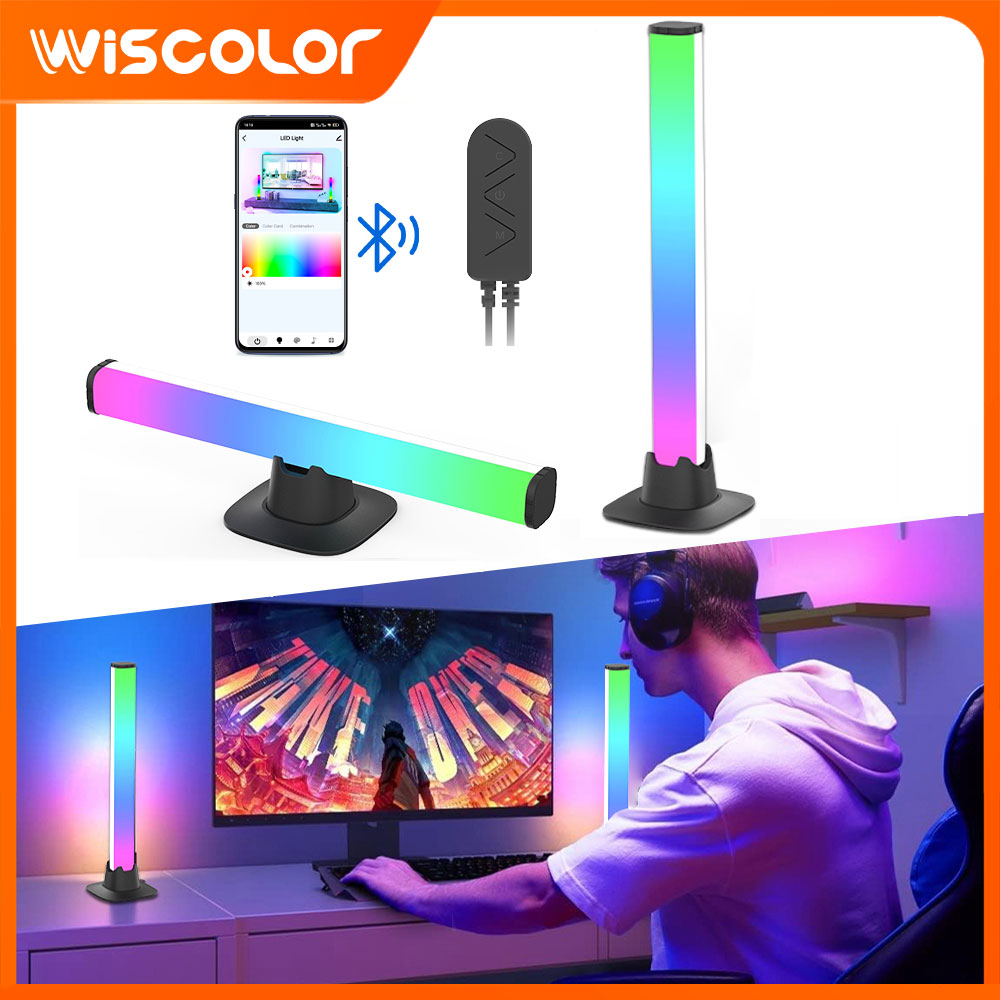 RGB LED Lights Bar Bluetooth S - Desk Setup With Tv recension och pris