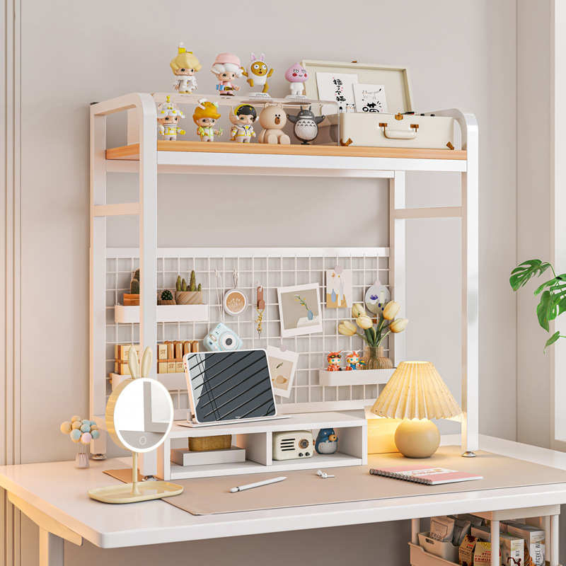Bookshelf Bookcase With Grid D - Desk Setup Study recension och pris
