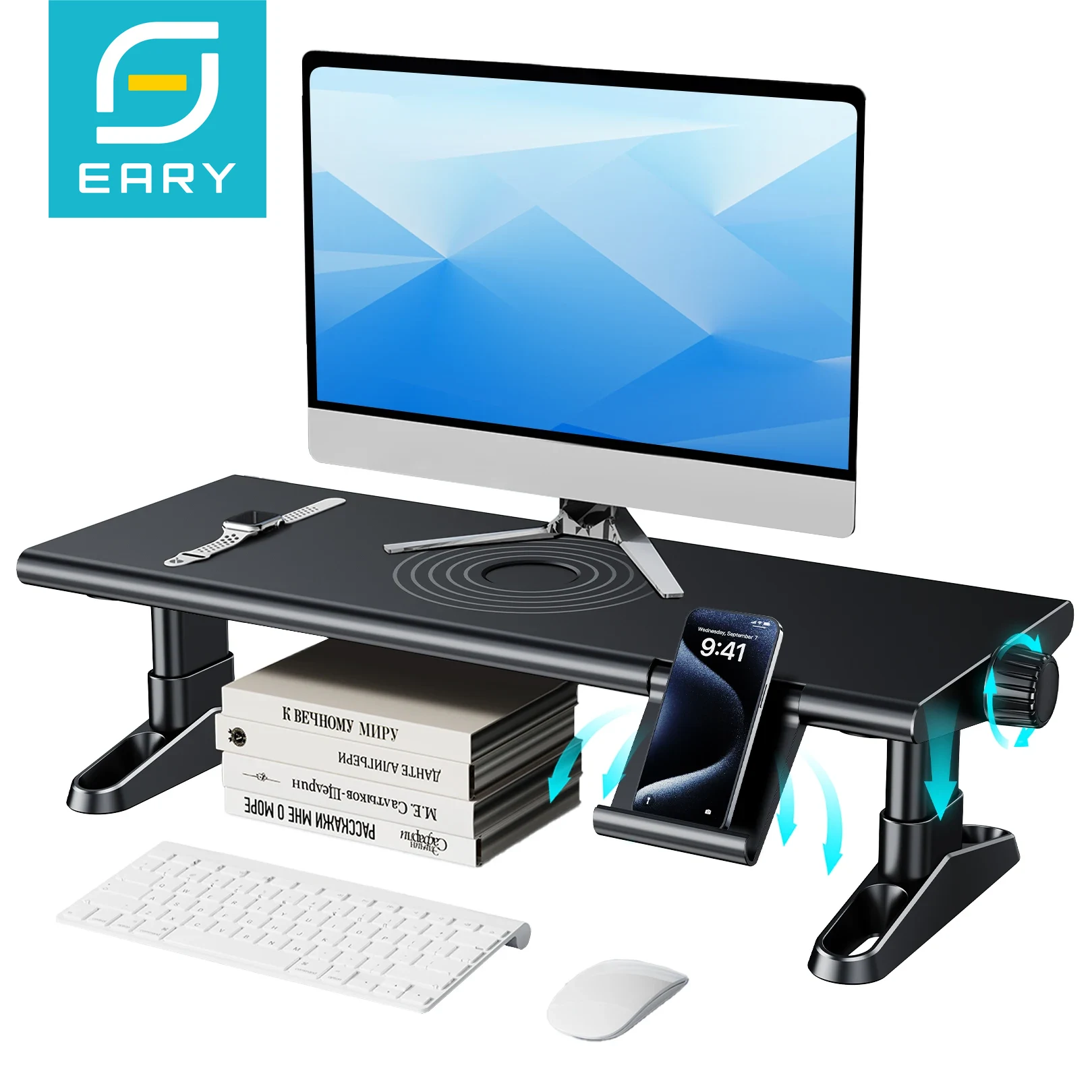 Eary Computer Monitor Stand Ri - Desk Setup Riser recension och pris