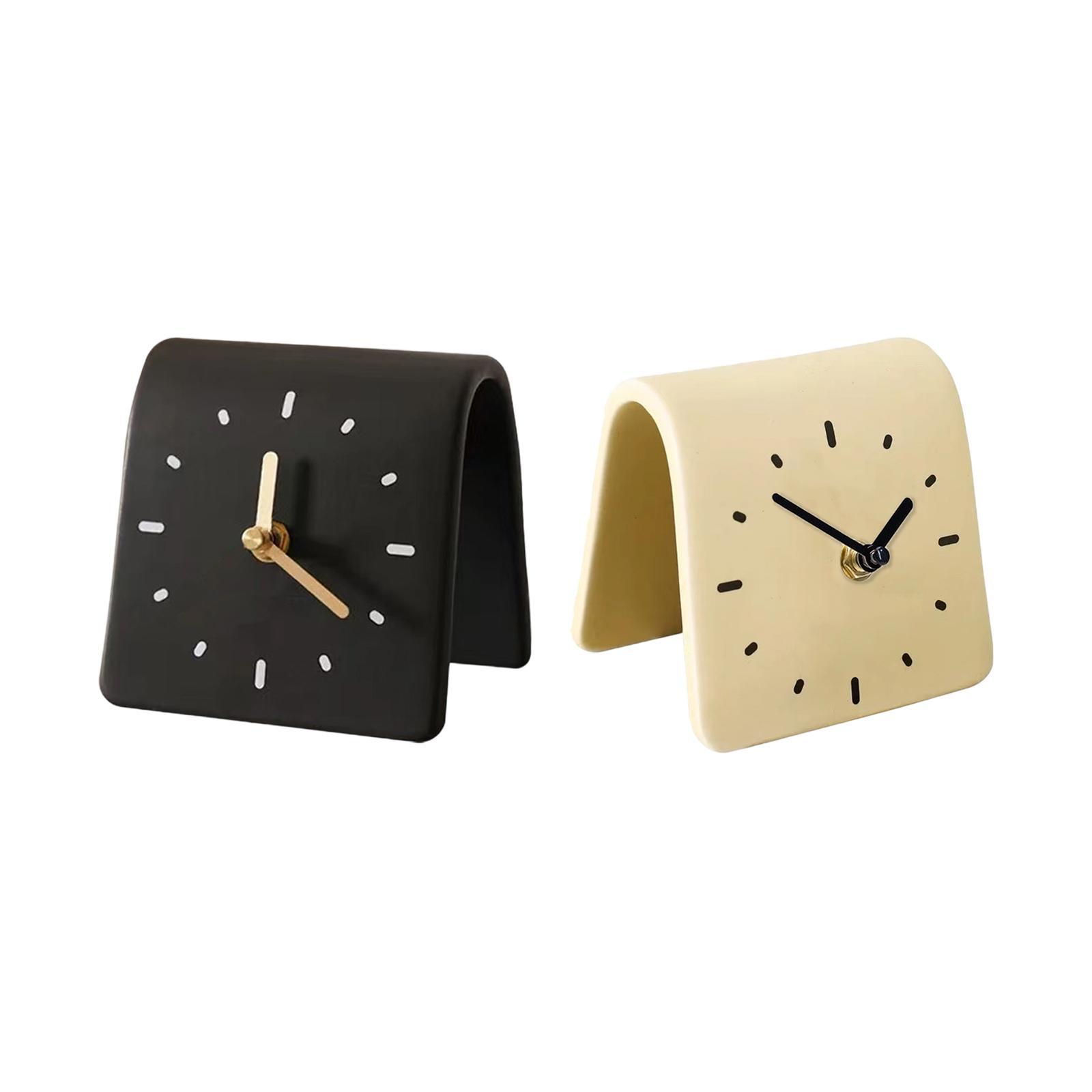 Desk Clock Modern Art Shelf Cl - Desk Setup Study recension och pris