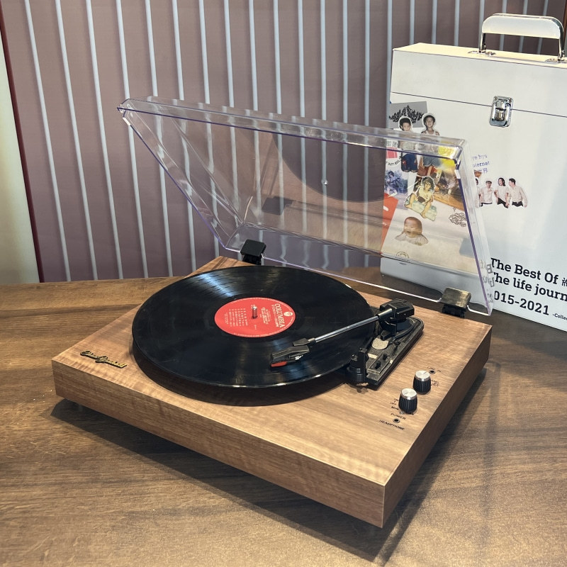 Vinyl Record Player, Record Pl - Desk Setup Speakers recension och pris