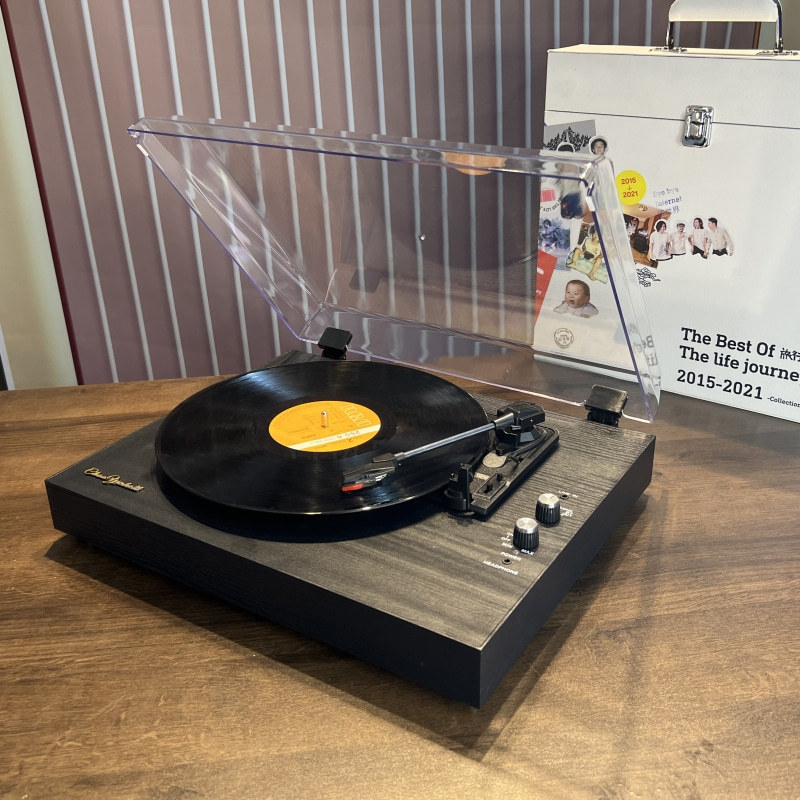 Vinyl Record Player, Record Pl - Desk Setup Speakers recension och pris