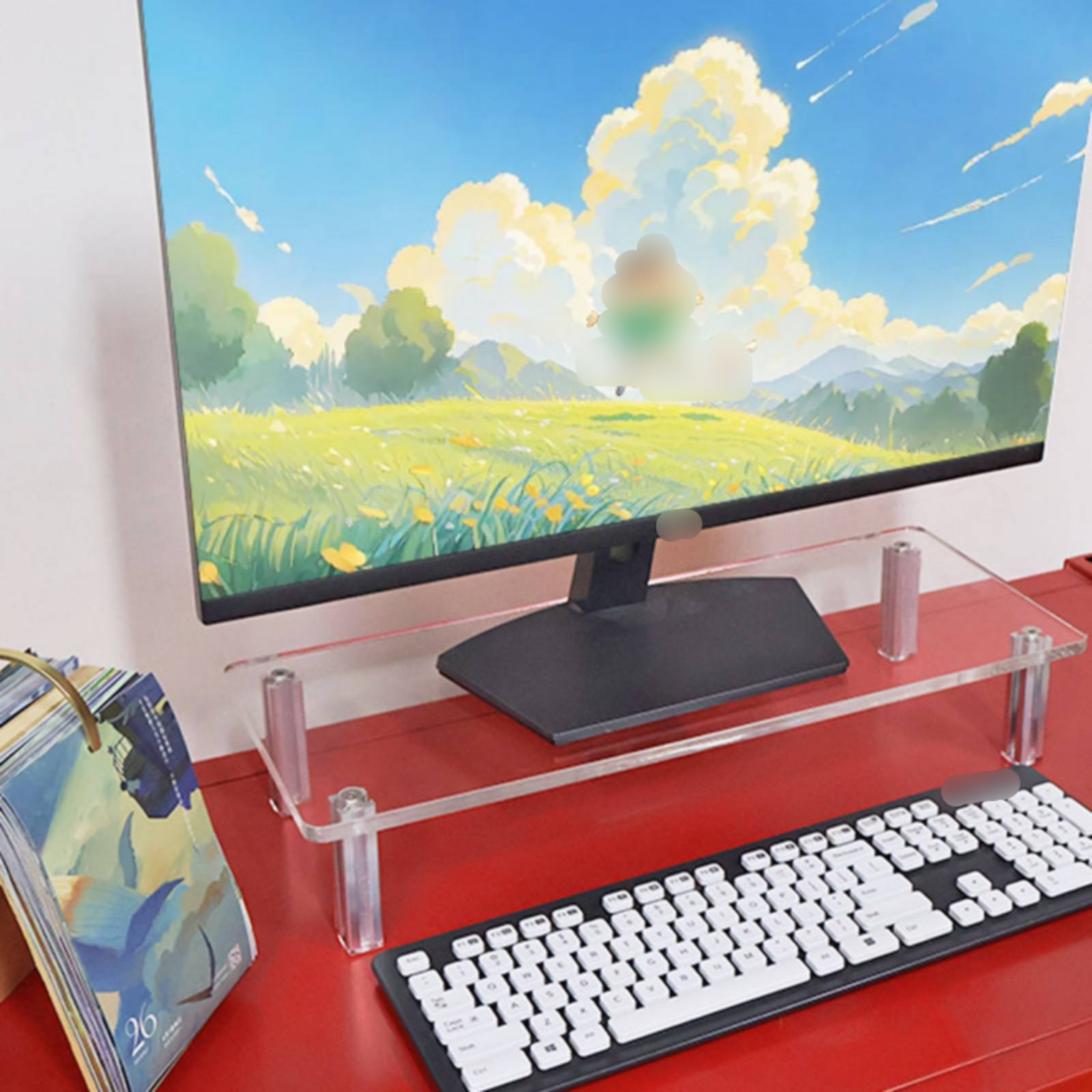Acrylic Monitor Stand Easy to  - Desk Setup Riser recension och pris