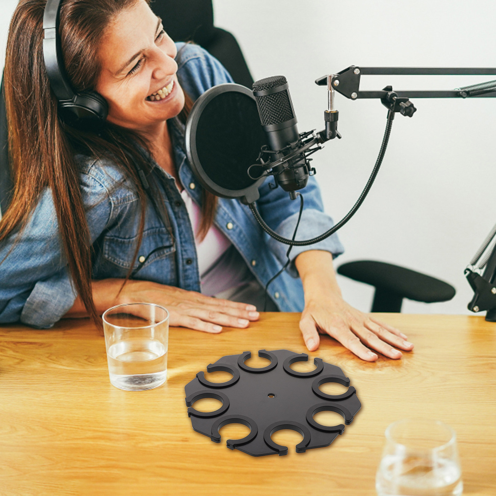 1Set Microphone Holder Tray Sh - Desk Setup Studio recension och pris