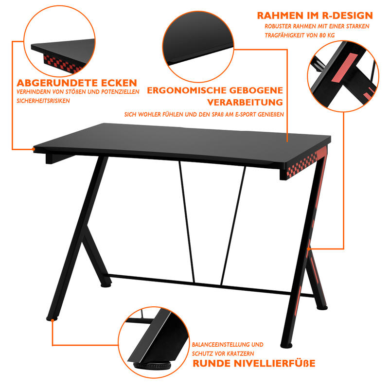 Modern Ergonomic Computer Desk - Desk Setup Designer recension och pris