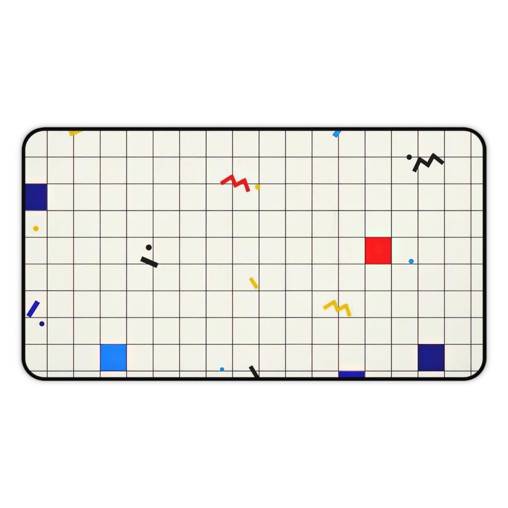 Retro Geometric Grid Desk Mat  - Desk Setup Designer recension och pris