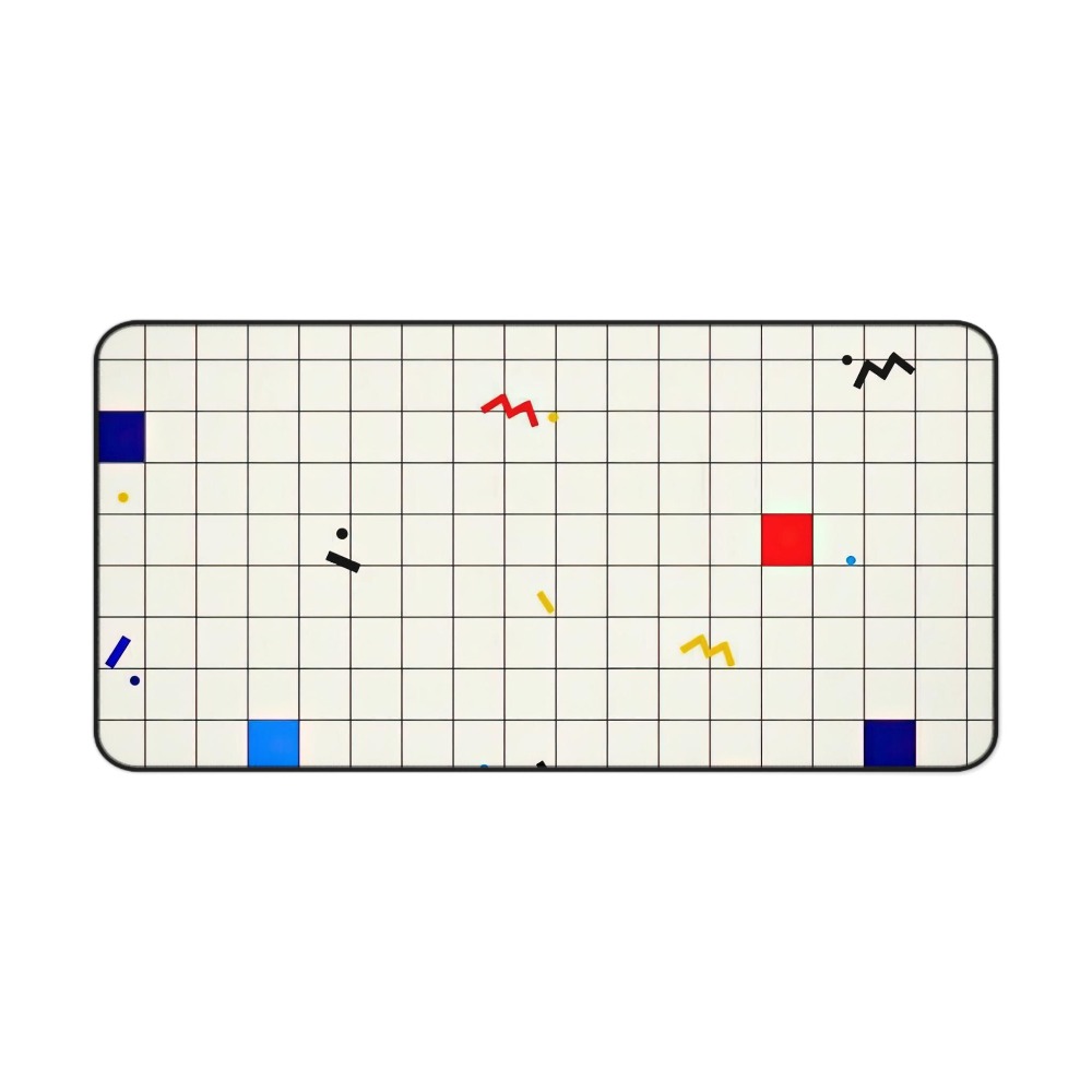 Retro Geometric Grid Desk Mat  - Desk Setup Designer recension och pris