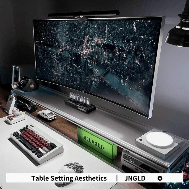 Aluminum Monitor Stand Acrylic - Desk Setup With Laptop And Monitor recension och pris