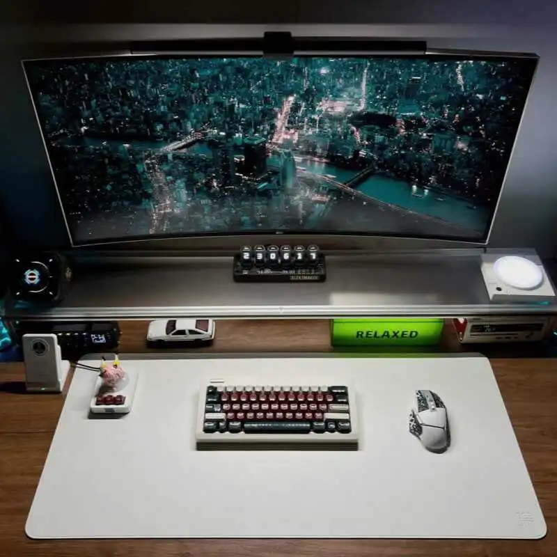 Aluminum Monitor Stand Acrylic - Desk Setup With Laptop And Monitor recension och pris
