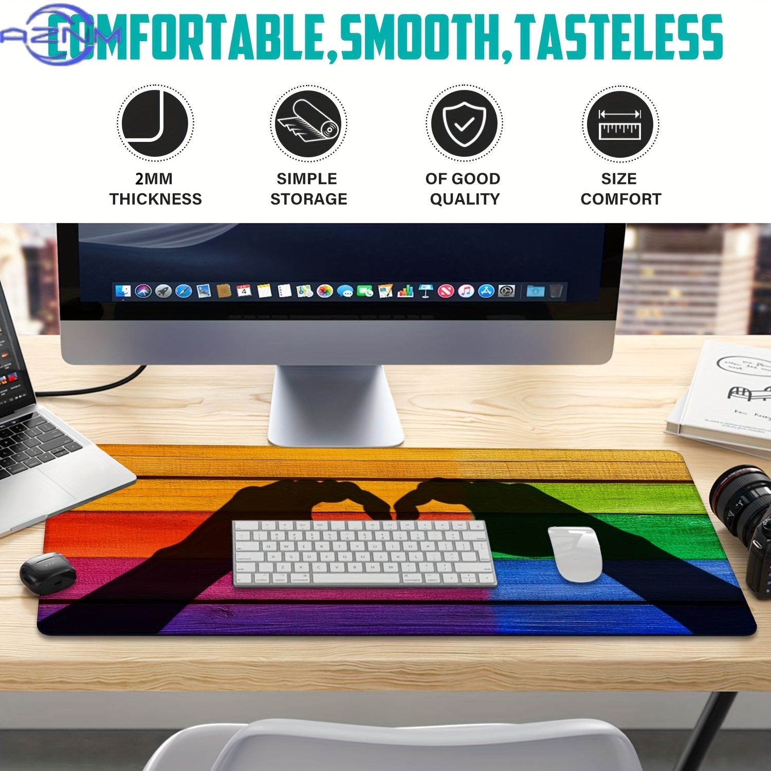 Large Gaming Mouse Pad with Ha - Desk Setup Designer recension och pris