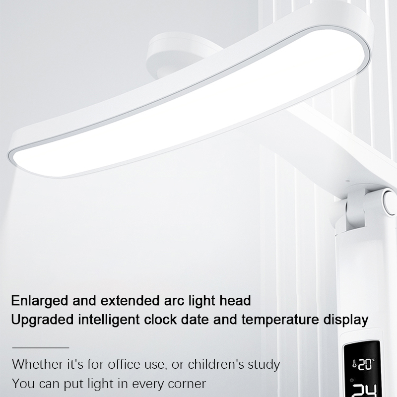 LED Clock Table Lamp USB Charg - Desk Setup Study recension och pris