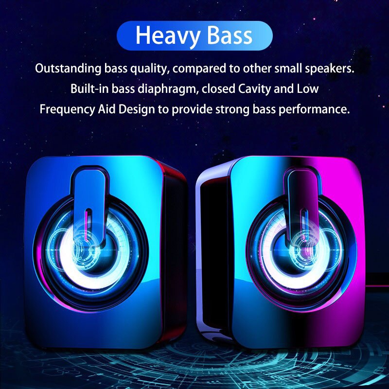 Mini Computer Speakers Volume  - Desk Setup Speakers recension och pris